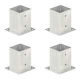Ancoraggi Pali 4 pz in Metallo Zincato 101 mm