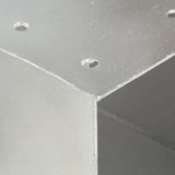 Connettori per Pali a Forma di X 4 pz in Metallo Zincato 71x71 mm