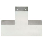 Connettori per Pali a Forma di X 4 pz in Metallo Zincato 91x91 mm