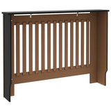 Copertura per Radiatore Nera 112x19x81,5 cm in MDF