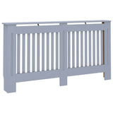 Copertura per Radiatore Antracite 152x19x81,5 cm in MDF