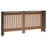 Copertura per Radiatore Nera 172x19x81,5 cm in MDF
