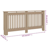 Copertura per Radiatore 172x19x81 cm in Legno truciolato