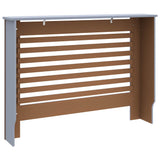 Copertura per Radiatore Antracite 112x19x81,5 cm in MDF