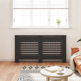 Copertura per Radiatore Nera 152x19x81,5 cm in MDF
