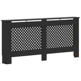Copertura per Radiatore Nera 172x19x81 cm in MDF
