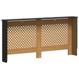 Copertura per Radiatore Nera 172x19x81 cm in MDF