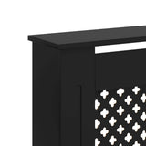 Copertura per Radiatore Nera 172x19x81 cm in MDF