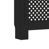 Copertura per Radiatore Nera 172x19x81 cm in MDF