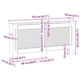 Copertura per Radiatore 172x19x81,5 cm in MDF