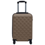 Trolley a Custodia Rigida Marrone in ABS