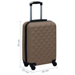 Trolley a Custodia Rigida Marrone in ABS