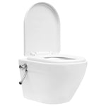 Toilette senza Bordo Sospesa con Funzione Bidet Ceramica Bianca