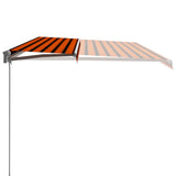 Tenda da Sole Retrattile Manuale 600x300 cm Arancione e Marrone