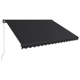 Tenda da Sole Retrattile Manuale 450x300 cm Antracite