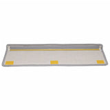 Tappetini per scale 15 pz 65x21x4 cm Grigio Bordo rettangolare