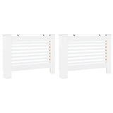 Coperture per Radiatori 2 pz Bianche 112x19x81,5 cm in MDF