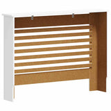 Coperture per Radiatori 2 pz Bianche 112x19x81,5 cm in MDF
