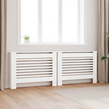 Coperture per Radiatori 2 pz Bianche 112x19x81,5 cm in MDF