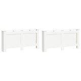 Coperture per Radiatori 2 pz Bianche 172x19x81,5 cm in MDF
