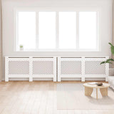 Coperture per Radiatori 2 pz Bianche 172x19x81,5 cm in MDF