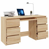 Scrivania Rovere Sonoma 140x50x77 cm in Legno truciolato