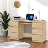 Scrivania Rovere Sonoma 140x50x77 cm in Legno truciolato