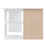 Scrivania ad Angolo Bianca 145x100x76 cm in Legno truciolato