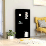 Libreria Nera 50x25x106 cm in Legno truciolato
