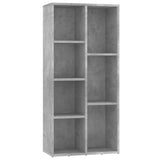 Libreria Grigio Cemento 50x25x106 cm in Legno truciolato