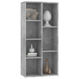 Libreria Grigio Cemento 50x25x106 cm in Legno truciolato