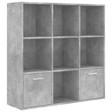 Libreria Grigio Cemento 98x30x98 cm in Legno truciolato