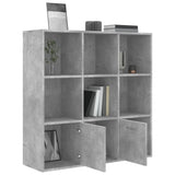 Libreria Grigio Cemento 98x30x98 cm in Legno truciolato
