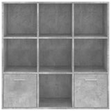 Libreria Grigio Cemento 98x30x98 cm in Legno truciolato