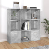 Libreria Grigio Cemento 98x30x98 cm in Legno truciolato