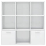 Libreria Bianco Lucido 98x30x98 cm in Legno truciolato