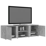 Mobile Porta TV Grigio Cemento 120x34x37cm in Legno truciolato