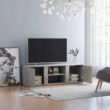 Mobile Porta TV Grigio Cemento 120x34x37cm in Legno truciolato