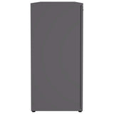 Credenza Grigia 120x35,5x75 cm in Legno truciolato