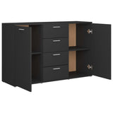 Credenza Grigia 120x35,5x75 cm in Legno truciolato