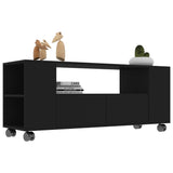 Mobile Porta TV Nero 120x35x48 cm in Legno truciolato