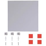 Piastrelle in Vetro a Specchio senza Cornice 16 pz 20,5 cm