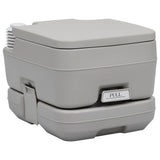 WC Portatile per Campeggio Grigio 10+10 L