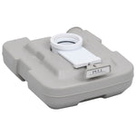 WC Portatile per Campeggio Grigio 10+10 L