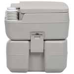 WC Portatile per Campeggio Grigio 20+10 L