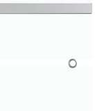 Porta Scorrevole in Vetro ESG e Alluminio 76x212 cm Argento