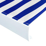 Tenda a Cassonetto Motorizzata 400x300 cm Blu e Bianco