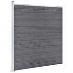 Pannello di Recinzione in WPC 1218x186 cm Grigio