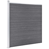 Pannello di Recinzione in WPC 1218x186 cm Grigio