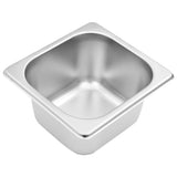Supporto Gastronorm con 3 Contenitori GN 1/6 in Acciaio Inox
